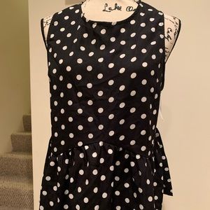 Black & White Polka Dot Tank